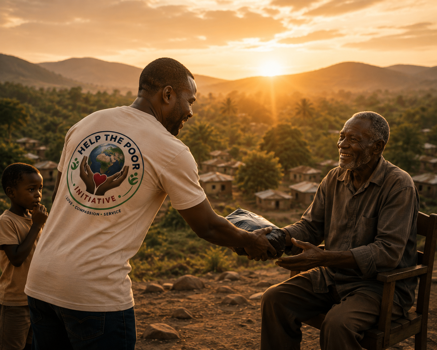 A volunteer smiling at a community programme site